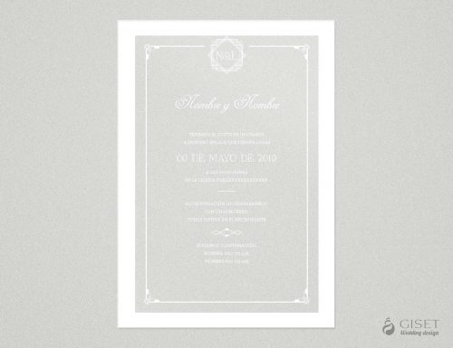 invitaciones de boda transparentes estilo gatsby Giset Wedding