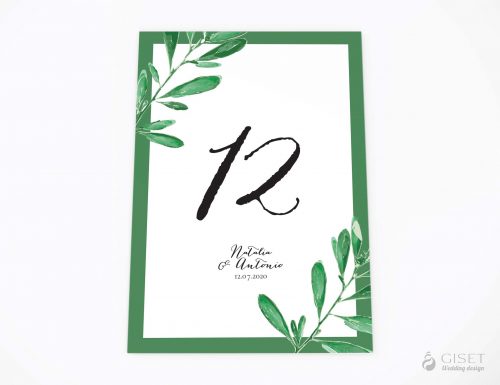 meseros de boda con hojas de olivo giset wedding