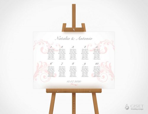 seating plan de boda clasico giset wedding