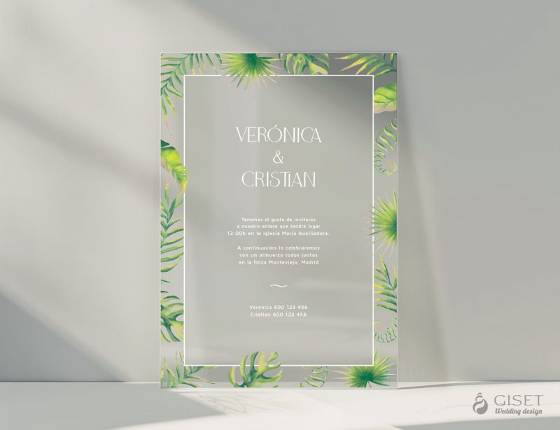 Giset Wedding, invitaciones de boda transparentes, diferentes y originales