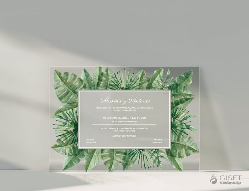 Giset Wedding, invitaciones de boda transparentes, diferentes y originales